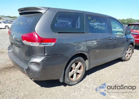 2011 Toyota Sienna из США, поврежденный, VIN 5TDKA3DC8BS007001